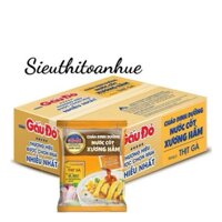 Thùng Cháo Dinh Dưỡng Nước Cốt Xương Hầm Gấu Đỏ hương vị Thit Gà/ Thịt Bằm (30 gói x 57g)