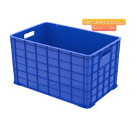 Thùng chữ nhật cỡ đại 77,5 x49,5 x45,5 (cm), thùng nhựa đựng nước, sóng 5 bánh xe bít