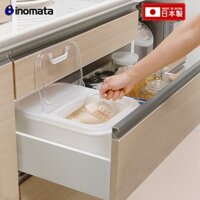 Thùng cơm kín trong nhà bếp nhập khẩu từ Nhật Bản Hộp đựng gạo 20 Jin chống côn trùng bột nhựa chống ẩm lọ gạo