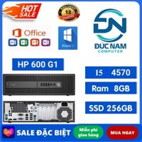 THÙNG CPU ĐỒNG BỘ ĐỂ BÀN HP 600G1-400G1 (Core I5 4570-Ram8GB-SSD 256GB).HÀNG NHẬP KHẨU-Tặng USB THU WIFI VÀ BÀN DI CHUỘT