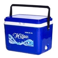 Thùng đá 24L có quai xách, van xả thoát nước, thùng nhựa đựng đá dã ngoại