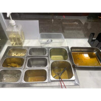 Thùng đá 3 lớp 6 khay giữ lạnh bảo quản chè , topping, trái cây