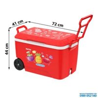 Thùng đá 60L - Bánh xe