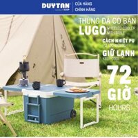 Thùng Đá Có Bàn LUGO MATSU Dung Tích 25L - 35L, Bánh Xe Tiện Lợi, Giữ Lạnh 72h, Tay Kéo Tiện Lợi