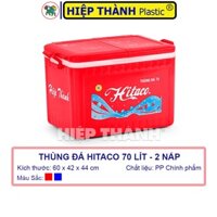 Thùng Đá HITACO 70 Lít 2 Nắp Đậy - Nhựa Hiệp Thành - KT: 60 x 42 x 44 cm