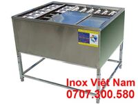 Thùng Đá Inox Khung Chân Có Khay Topping TD-TP09