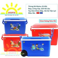 Thùng Đá Matsu Các Loại: 35L, 45L, 60L 85L Nhựa Duy Tân- Vòi Xả, Tay Cầm Khóa Nắp Mẫu Đẹp, Giữ Đá Lâu- Gia Dụng Asava.