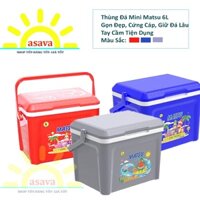 Thùng Đá Mini 6 Lit Matsu- Nhựa Duy Tân- Bền, Đẹp, Giữ Lạnh Lâu, An Toàn- Gia Dụng Asava