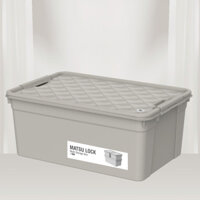 Thùng Đa Năng Duy TânMatsu Lock 30L - thùng nhựa đựng đồ, thùng đựng đồ thiết kế hộp có khóa cài then, chồng xếp dễ dàng