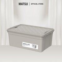 Thùng Đa Năng Matsu Lock 30L - thùng nhựa đựng đồ, thùng đựng đồ thiết kế hộp có khóa cài then, chồng xếp dễ dàng - 1591