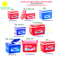 Thùng Đá Nhựa 35L,38L ,45L, 50L, 55L, 65L, 70L- Hitaco, Nhựa Hiệp Thành, Có Vòi Xả, Giữ Đá Lâu- Đồ Gia Dụng Hoacosa