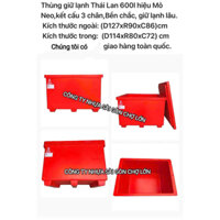 THÙNG ĐÁ THÁI LAN 600 lít nhập khẩu mũi neo 3 chân