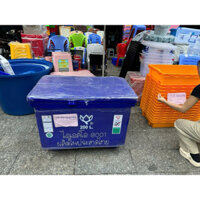 Thùng đá Thái Lan hoa sen 200 lít màu xanh dương🪻