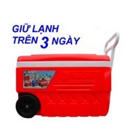 Thùng Đá Vuông Có Bánh Xe, Tay Kéo