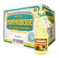 Thùng Dầu Hướng Dương Mamrukovskoe 12 Chai – Box of 12 Bottle Sunflower Oil 1000ml