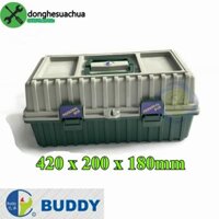 Thùng đồ nghề nhựa Buddy BK0004 420mm x 200mm x 180mm màu xanh