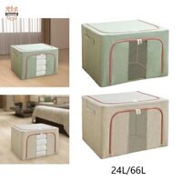 Thùng đựng chăn có thể gập lại có khung thép, Hộp lưu trữ Tủ quần áo gấp sắp xếp cho quần áo Gối Đồ chơi, dưới giường