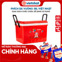 Thùng đựng đá, Phích vuông giữ nhiệt 38L tiện lợi Việt Nhật P3978 Nhựa Việt Nhật Premium