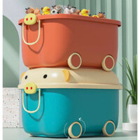 Thùng Đựng Đồ Có Bánh xe Hình Thú Nắp lego Siêu cute