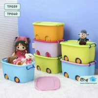 THÙNG ĐỰNG ĐỒ CÓ BÁNH XE TIỆN DỤNG 31*58*39cm [SALE LỚN]