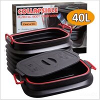 Thùng đựng đồ co giãn gấp gọn đa năng để cốp xe ô tô cao cấp dung tích 40 lít - thùng chứa đồ trên xe oto