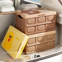 Thùng Đựng Đồ Cốp Xe Ô Tô Gấu BROW Hộp Đựng Đô Ô Tô Chất Liệu Composite nhiều lớp Hàng Cao Cấp Minh Thu Yêu Xe