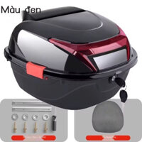 Thùng Đựng Đồ Gắn Đuôi Xe Máy màu Đen Có khóa chống nước