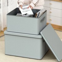 Thùng Đựng Đồ Gấp Gọn Tiện Lợi, Hộp Vải Đựng Quần Áo Đa Năng Có Nắp