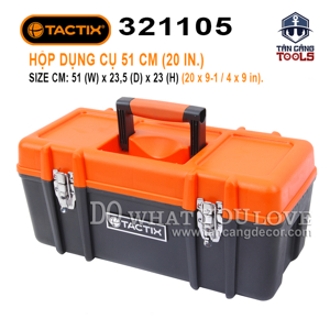 Thùng đựng đồ nghề 20 inches Tactix 321105