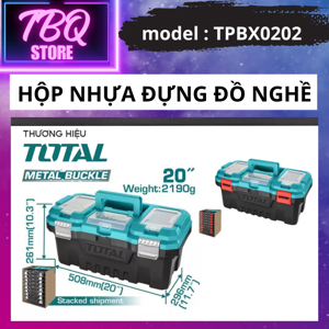 Thùng đựng đồ nghề khóa kim loại Total TPBX0202