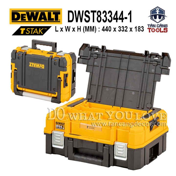 Thùng đựng đồ nghề TSTAK IP54 DeWalt DWST83344-1