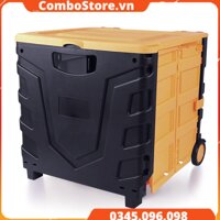 Thùng đựng đồ ô tô xe hơi gấp gọn vali kéo đa năng cao cấp - Vàng - Đen