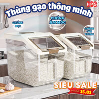 Thùng Đựng Gạo 10kg, 15kg, 20Kg Có Nắp Chống Côn Trùng, Chống Ẩm, Hộp Đựng Gạo, Đựng Ngũ Cốc, Đồ Khô Bằng Nhựa Cao Cấp