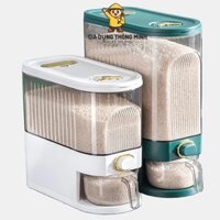 Thùng đựng gạo 5-10kg trong suốt chất liệu nhựa PP cao cấp chống côn trùng chống ẩm mốc