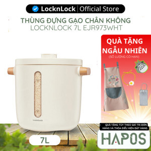 Thùng đựng gạo chân không Lock&Lock EJR973WHT - Dung tích 7L
