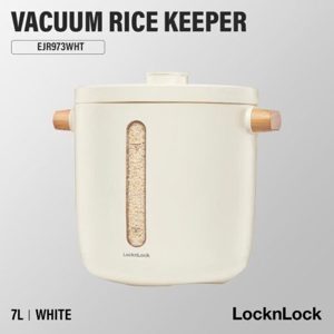 Thùng đựng gạo chân không Lock&Lock EJR973WHT - Dung tích 7L