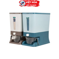 Thùng đựng gạo có nút nhấn lấy gạo,thùng gạo tiện ích, thùng đựng gạo Hokori 10kg