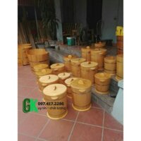 Thùng đựng gạo gỗ thông 20kg