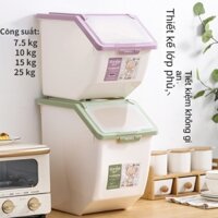 thùng đựng gạo Hộp Nhựa Đựng Gạo Khô 10kg 15kg 25kg Thông Minh Đa Năng