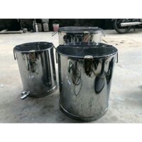 Thùng đựng gạo inox 30 kg dày( rộng 37 cao 40 cm)