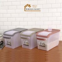 THÙNG ĐỰNG GẠO NẮP ĐẨY 15KG, THÙNG NHỰA ĐỰNG GẠO THÔNG MINH, NẮP NHỰA KHÁNG KHUẨN CHỐNG ẨM