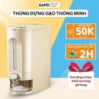 Thùng Đựng Gạo Thông Minh Chất Liệu Nhựa Cao Cấp Loại 5KG, 10KG Có Nút Bấm Đổ Gạo Tự Động