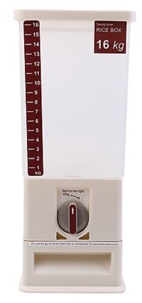 Thùng Đựng Gạo Thông Minh Xuất Khẩu Tashuan TS-3626A (16kg) - Trắng - Hàng Chính Hãng