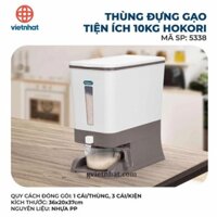 Thùng đựng gạo thông minh HOKORI dung tích 10 Kg nhựa Việt Nhật