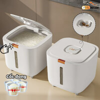 Thùng Đựng Gạo Thông Minh TRENDY 5kg 10kg – Chống Côn Trùng, Chống Ẩm, Kín Nắp Tự Động