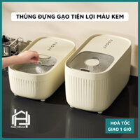 Thùng đựng gạo tiện lợi, thùng đựng gạo lấy tự động, nhiều kích thước siêu xinh dành cho nhà bếp