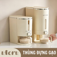 Thùng đựng gạo tự động thông minh UFORU màu trắng kem
