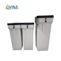 Thùng đựng muối hoàn nguyên 65L, 100L, 200L dùng để tái sinh hạt cation trong hệ thống làm mềm nước