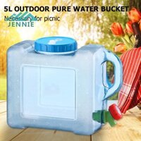 Thùng đựng nước 5L có vòi Bình đựng nước di động đa năng để đi bộ đường dài ngoài trời Du lịch khẩn cấp [jennie1.vn]