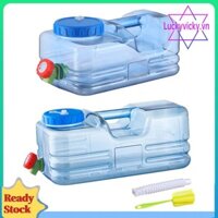 Thùng đựng nước cắm trại công suất 5,5 / 10L có vòi để đi bộ đường dài